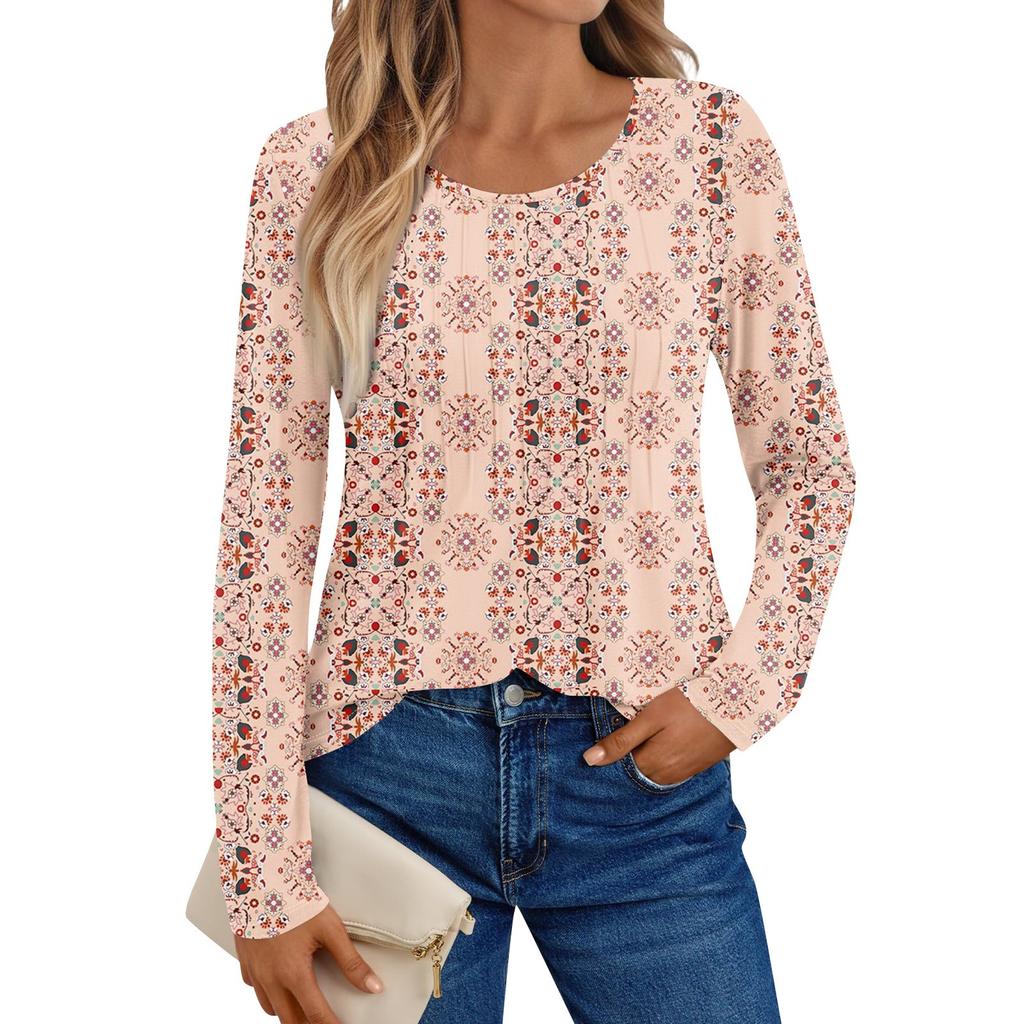 Women's Long Sleeve Shirts Graphic Tees Casual Basic Tops Pullovers
