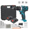 288VF 3 In 1 350 Nm 1/2" Hammer Drill With Drill Kit+Screwdriver Power Tool Rechargeable Cordless Drill Brushless Impact Driver