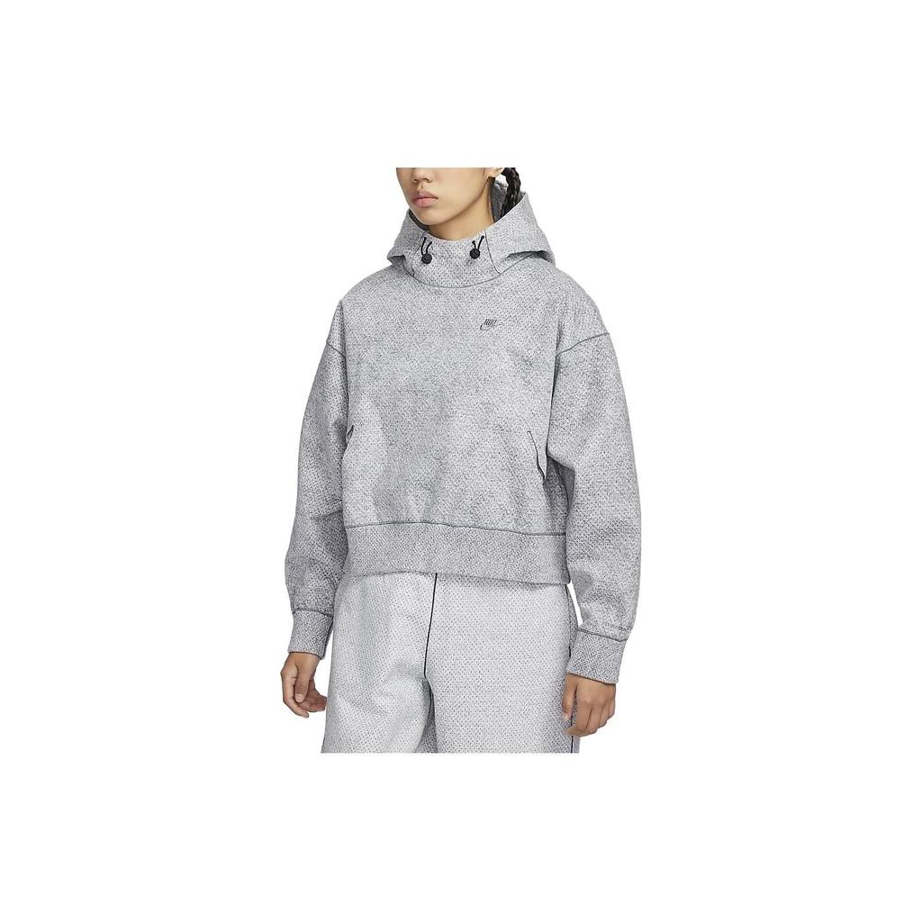 Nike Forward Series Solid Color Loose Fit Casual Hoodie Women hoodies Smoke-Gray FN0297-077