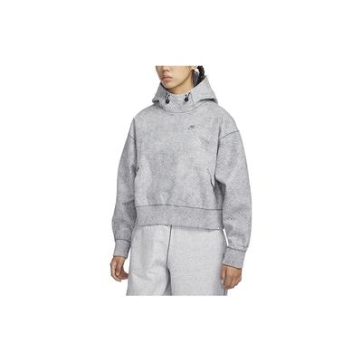 Forward Series Solid Color Loose Fit Casual Hoodie Women Hoodies Smoke-Gray FN0297-077