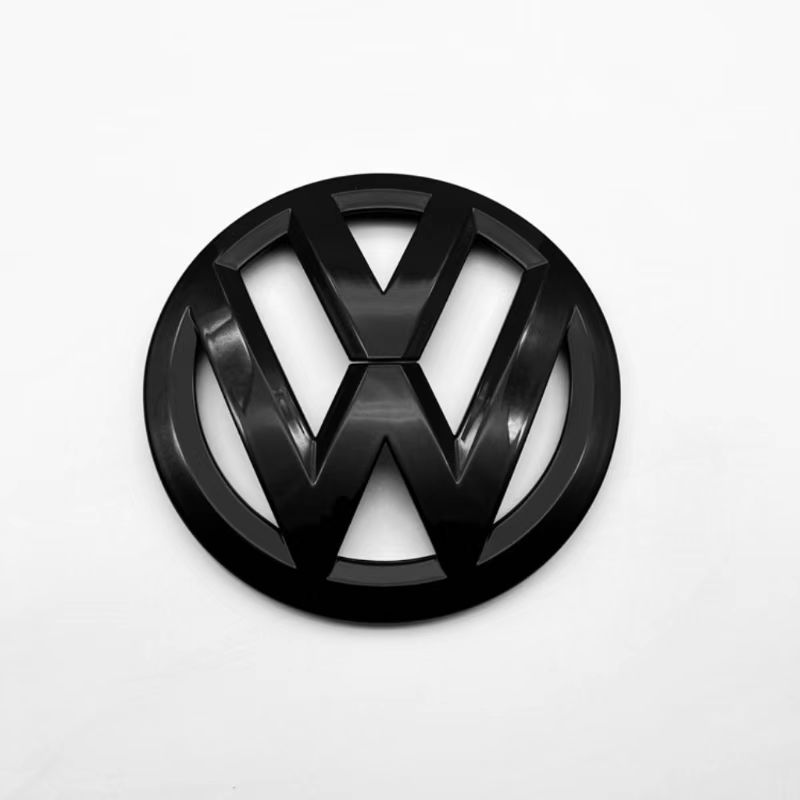 Für VOLKSWAGEN VW 1 Stück Universales Schwarzes Emblem für Volkswagen TIGUAN POLO, Front Heck Haubenabzeichen
