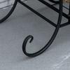 Flower Stand Flower Shelf Made of Metal 4 Tiers Plant Shelf Flower Staircase Flower Stand for Indoor and Outdoor Garden Balcony Black 45 X 24.5 X 80
