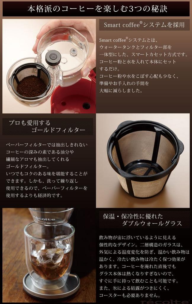 Recolte Solo Cafe Coffee Maker, Red, SLK-1R