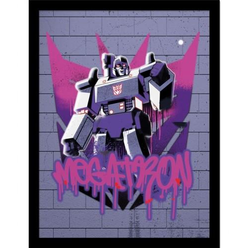 Transformers Graffiti Megatron Framed Poster