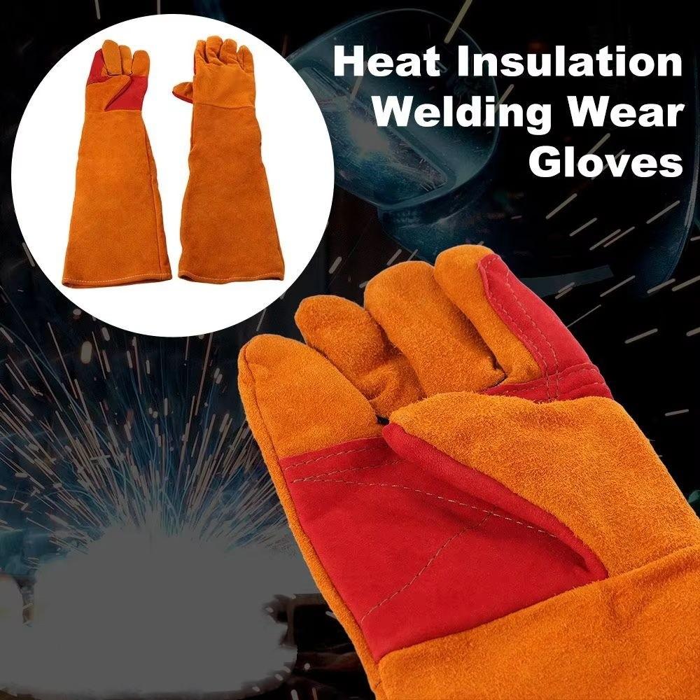 35/45/60cm Outdoor Welding Gloves Flexible Long Sleeves Barbecue Gloves Farms