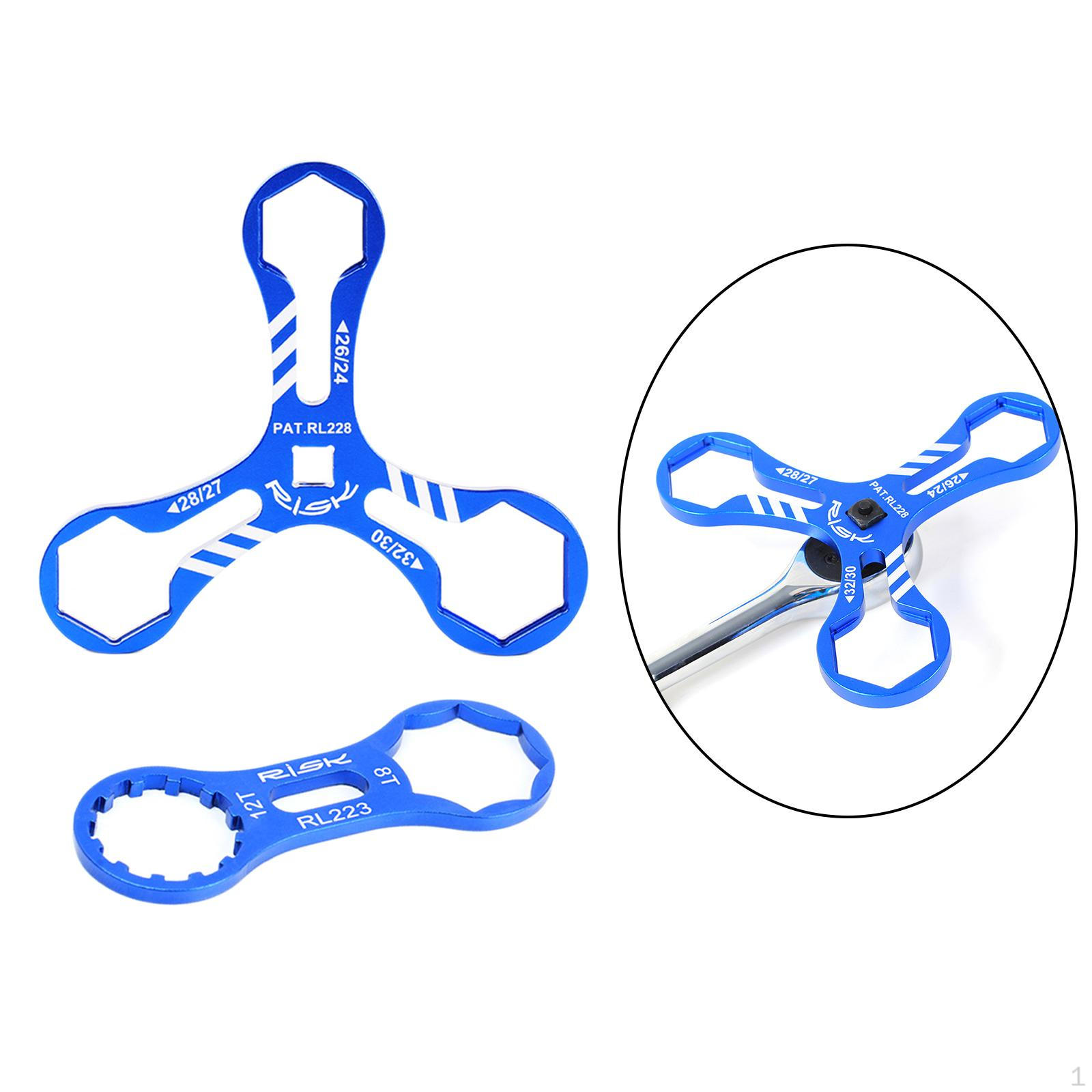 Fork Wrench Mountain Road Bike Spanner Tool Removal Repair 2pcs