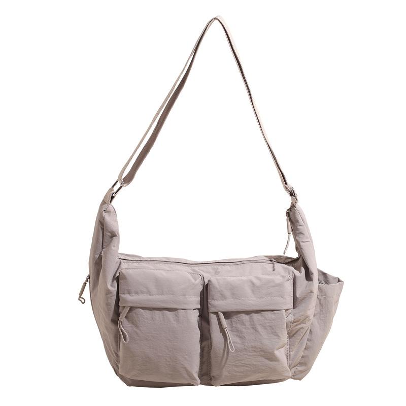 Men's and Women's Casual Messenger Bags Women's Shoulder Bags Large Capacity Multi-pocket Canvas Bags Outdoor Sports Bags