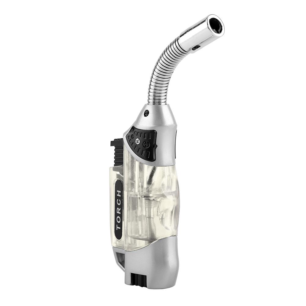 Electric Windproof Gas Lighter BBQ Stove Cooker Igniter (Transparent)
