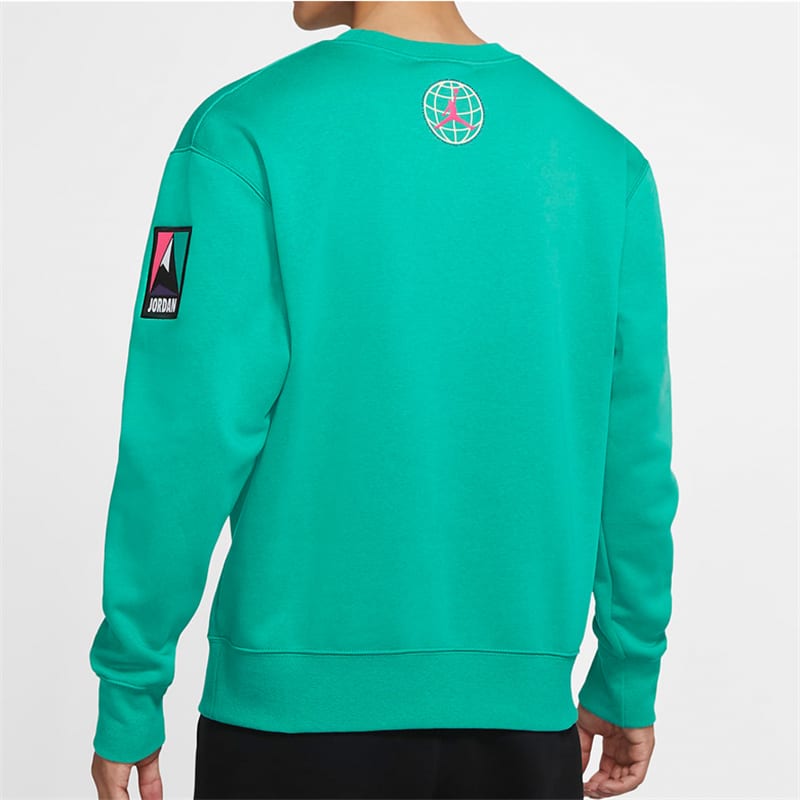 Jordan Air Jordan Mountainside Sweatshirts Men's Green Crew Neck Moderate Regular CT3492-370