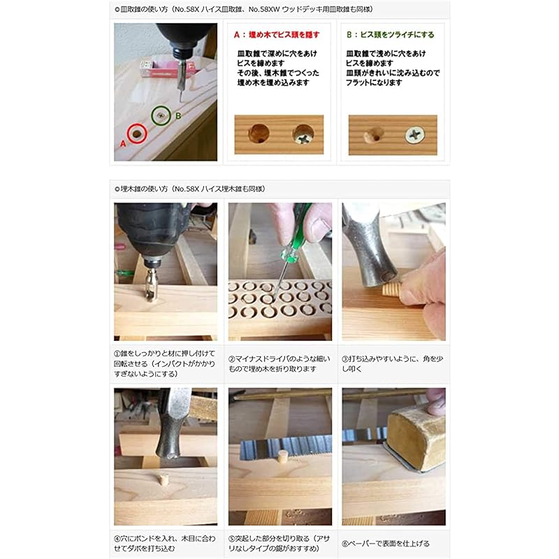 Star-M 58S-S3090 Countersunk Drill & Buried Drill Set, 3 X 9 X 9