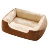 Thickened Plush Pet Bed: Warm Square Mattress for Small & Medium Dogs and Cats