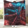Classic God of War Games Kratos Flannel Blanket,Ultra Soft Plush Throw for Home Bedroom Bed Sofa Cover Office Camping Picnic