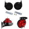 300db Double Horn Pack (12v, Waterproof) - Trucks, Trains, Ships; Motorcycles, Alternate Car Parts (Red)