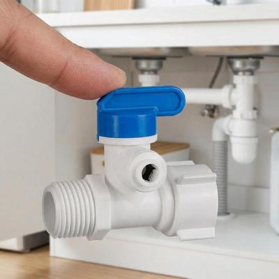 1/2'' Thread To 1/4 3/8 Tube Water Adapter RO Feed Ball Valve Faucet Water Filter Reverse Osmosis System For Water Purifier Tap