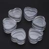 10pcs Heart-Shaped Plastic Cosmetic Jar Set - Refillable Travel Containers for Lip Balm, Cream & More - Odorless