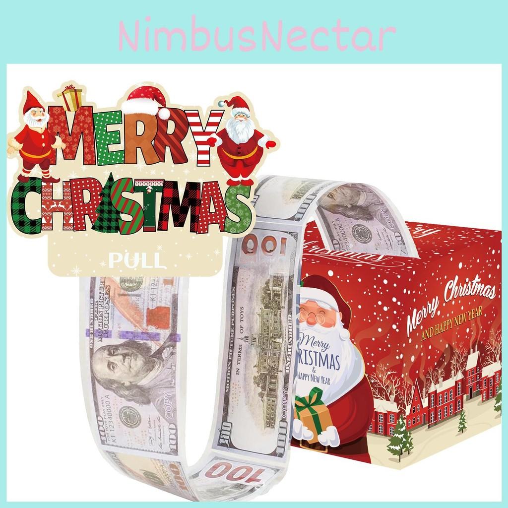 Holiday Santa Claus Coin Bank Red Gradient Material Christmas Celebrations Gifts
