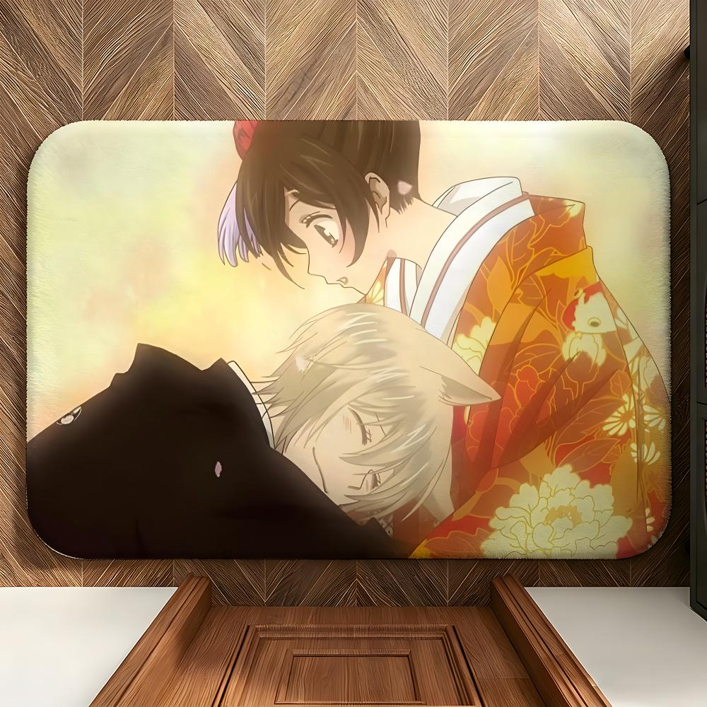 Anime K-Kamisama K-Kiss Floor Mat Soft Flannel Floor Mat Suitable for Entryways, Living Rooms, Bedrooms, and Bathrooms