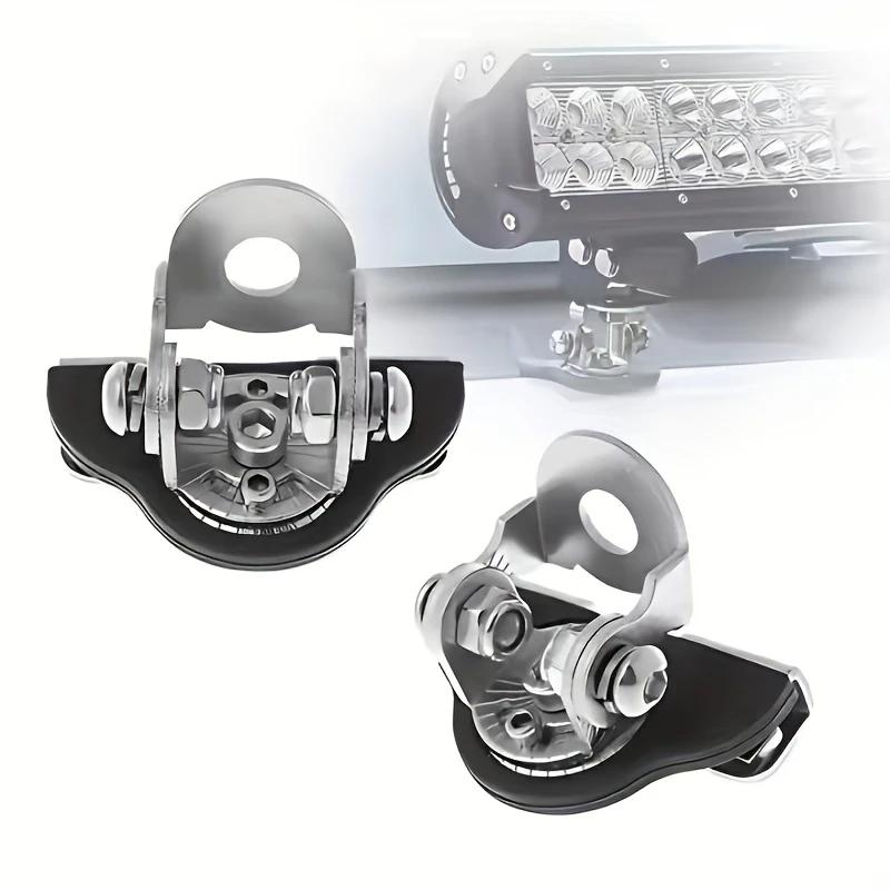 2pcs/Set Universal Pillar Hood Offroad Led Work Light Bar Holder Car Mount Work Light Bracket Clamp Accessories