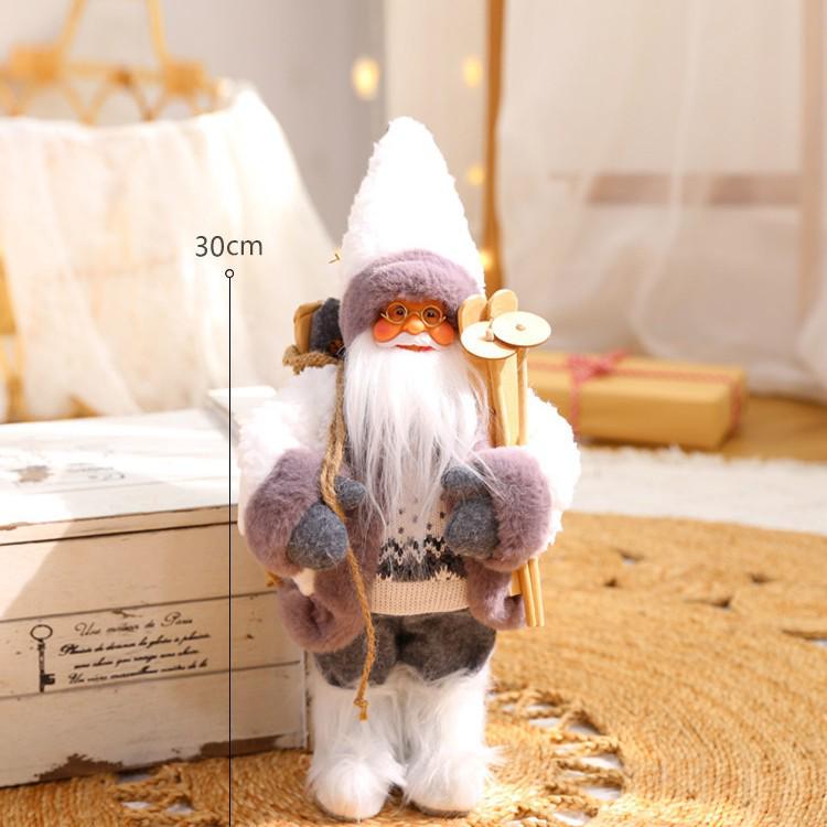 Popular 3D Santa Claus Plush Christmas Ornaments for Home Decor