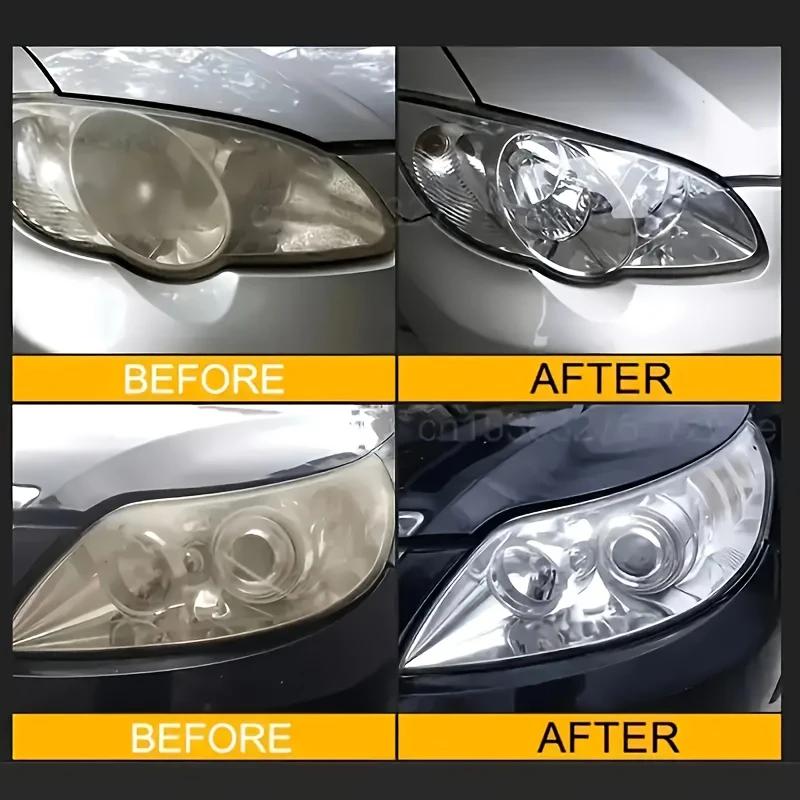 Headlight Repair Paste-no Polishing, Brightening,removing Scratches and Yellowing,keeping Car Headlights Shining for a Long Time