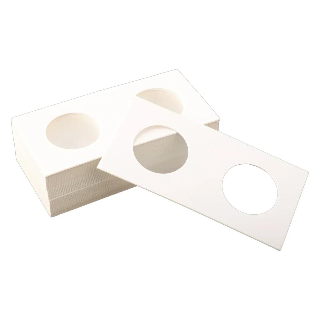 50PCS Coin Holders Stamp Holder Storage Box Storage Case Storage Holders Square Cardboard Box Household Supplies 17.5-40mm
