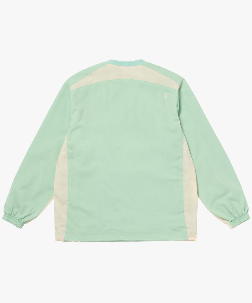 Goalstudio Emblem Brush Lined Wind Pullover-Mint