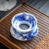 Jingdezhen Hand-painted Blue & White Ceramic Tea Strainer