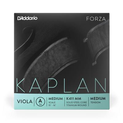 Kaplan Forza Mittlere Mensur K411 MM Mittlere Spannung für Viola D'Addario A-Saite