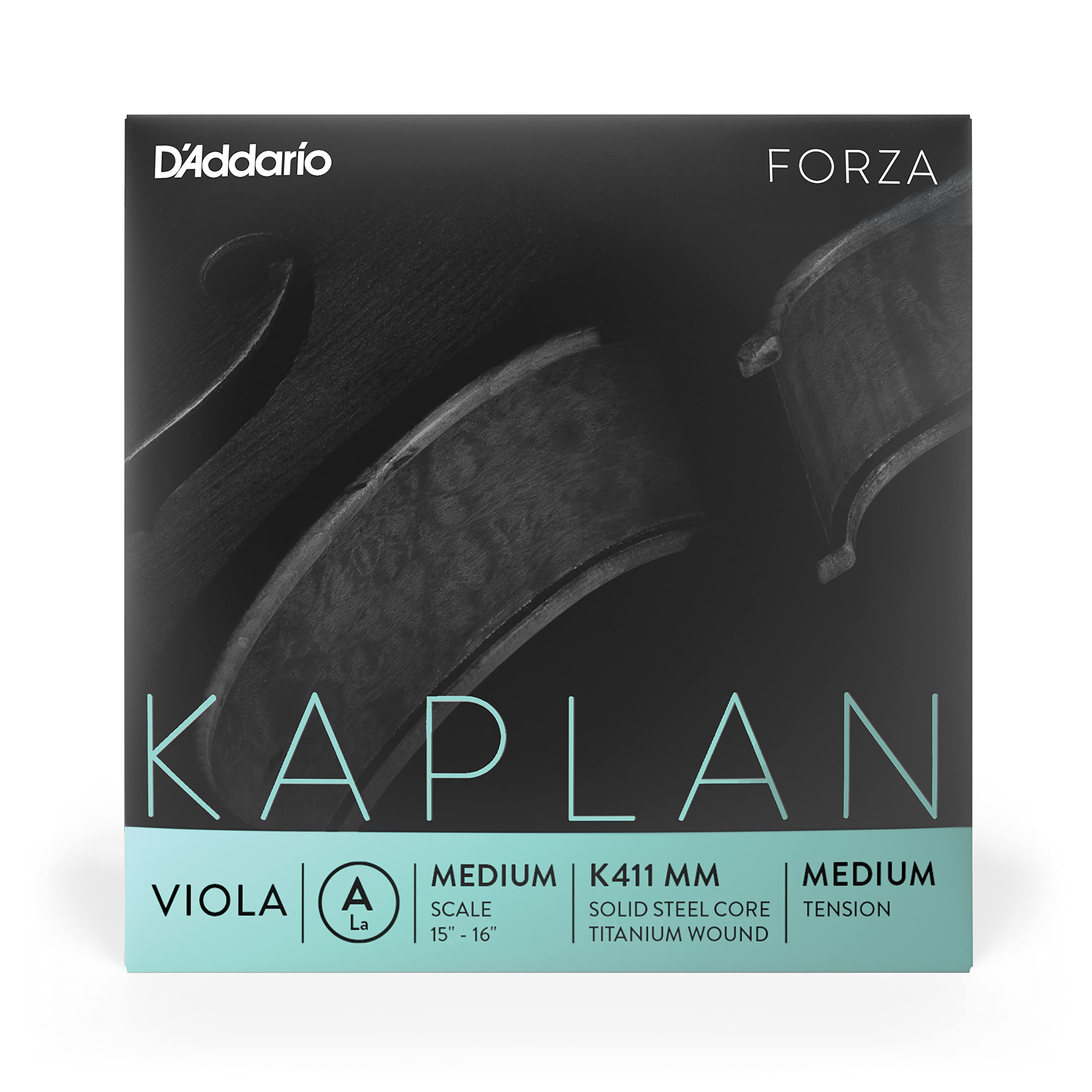 Kaplan Forza Medium Scale K411 MM Medium Tension for Viola D Addario A-String
