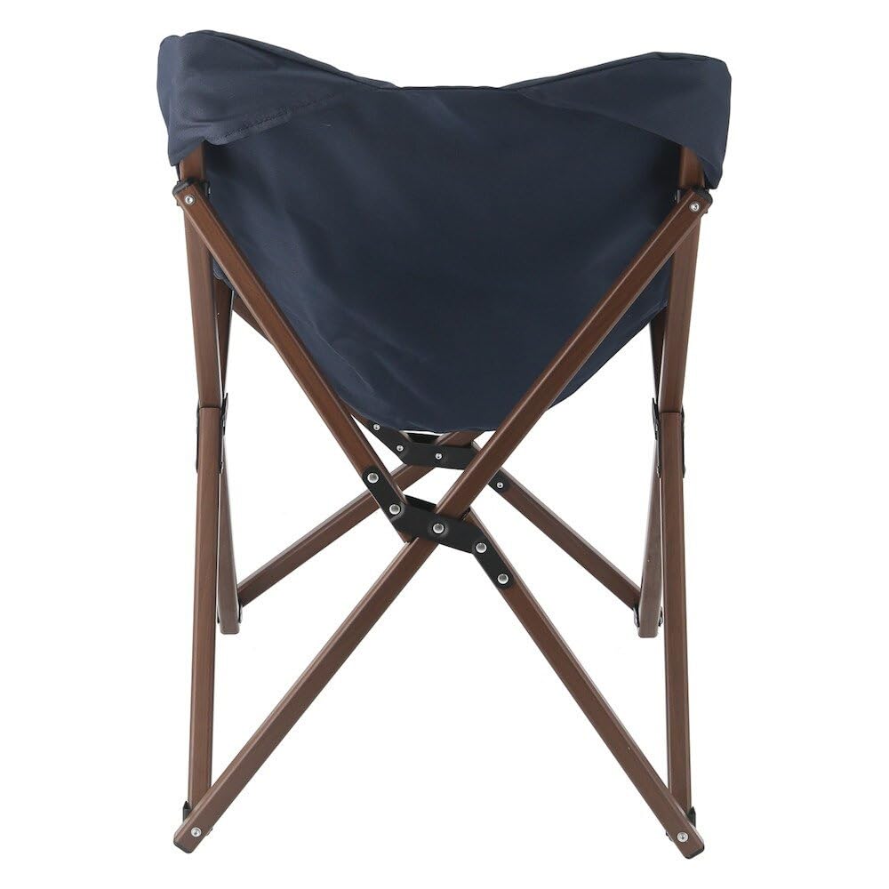 Fuji Boeki Folding Chair Low Chair Width 55 X Depth 70 X Height 79cm Navy Outdoor Chair Lightweight Washable Load Capacity 80kg Relax Helmut 37983