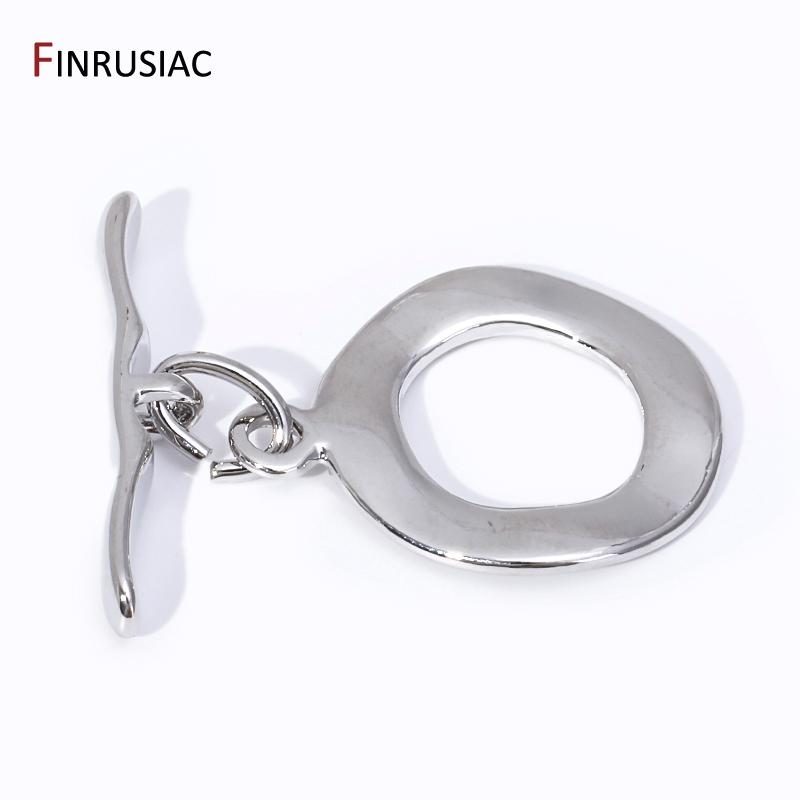 

Wholesale 18K Gold Plated Brass Round OT Toggle Clasps Connector For DIY Bracelet Necklace Making Findings 1 Sets