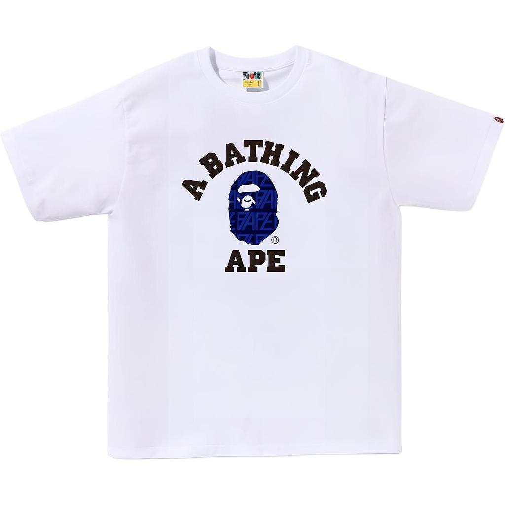 A Bathing Ape Bavlněné tričko s potiskem loga 0ZXTEM110024K