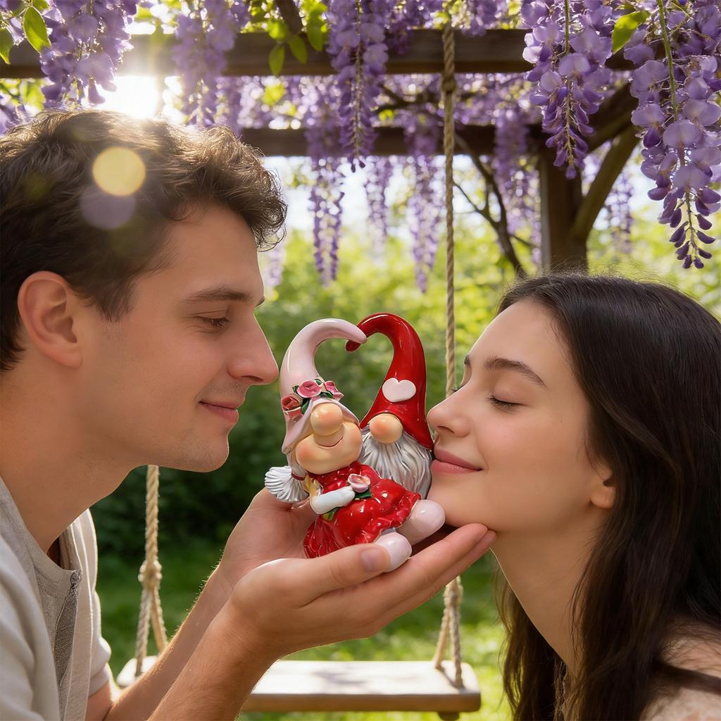 Valentine's Day Gnome Statue Home Decor Table Ornament Sweet Valentine's Day Gift For Lovers
