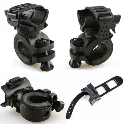 Flashlight Easy Swivel Flashlight Holder Bicycle Light Clip 360 Degree Rotation Bicycle Torch Clamp