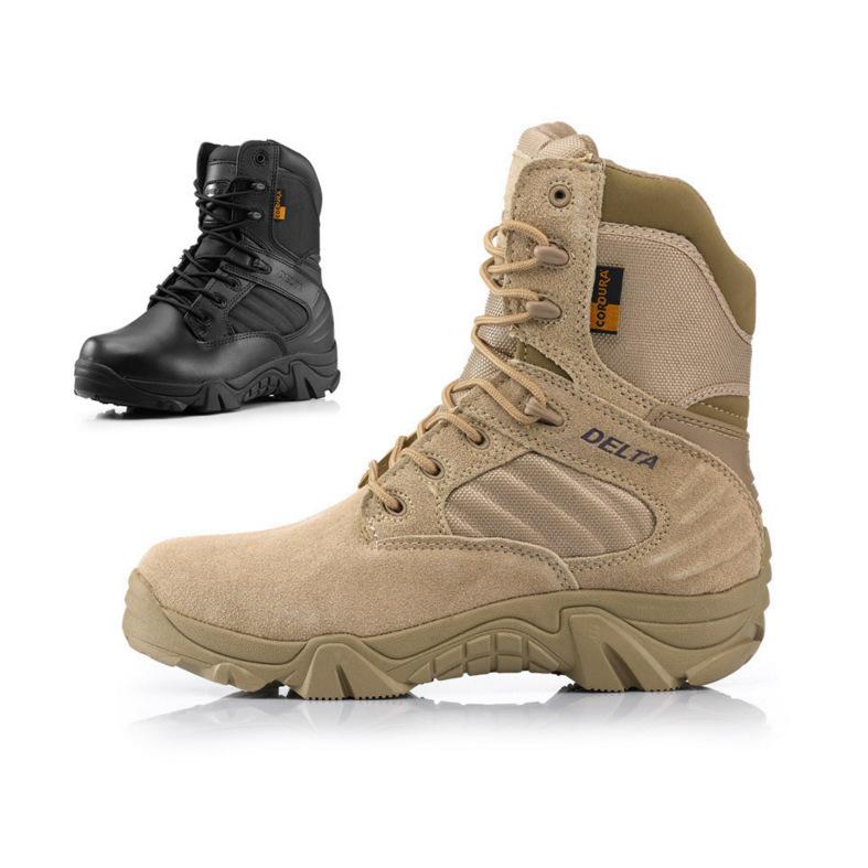 Eagle Delta Combat Boots Desert Boots Anti Slip Stab Resistant Wear-resistant High Top Men's Shoes Ankle Protection, Breathable and Warm Climbing