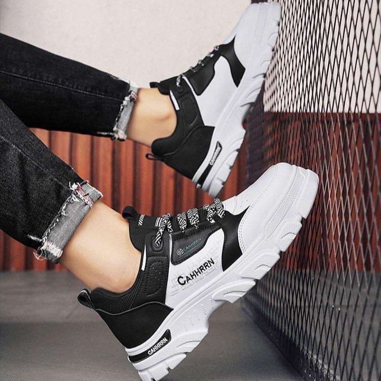 Shoes Men's Shoes 2025 New Spring Men's Heightening Sports Work Shoes Youth Leisure Low Top Martin Boots