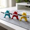 Porta-canetas Ninja Impresso em 3D Suporte de Lápis Samurai Figura de Guerreiro Organizador de Mesa para Escritório Acessórios de Mesa Presente de Brincadeira para Homens Colegas de Trabalho