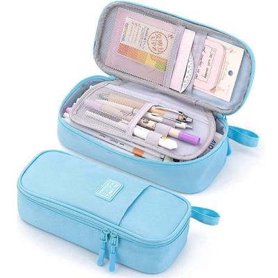 Large Pencil Case for Girls Big Capacity Pencil Pouch Stationery Organizer Portable Office Stationery Makeup Bag