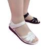 Women's Open Toe Wedge Sandals  Summer Shoes New Retro Hook&loop Flat Sandals for Women Outdoor Ladies Casual Sandalias
