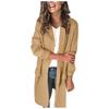 Women's Fashion Solid Color Long Sleeve Decorative Pocket Casual Jacket