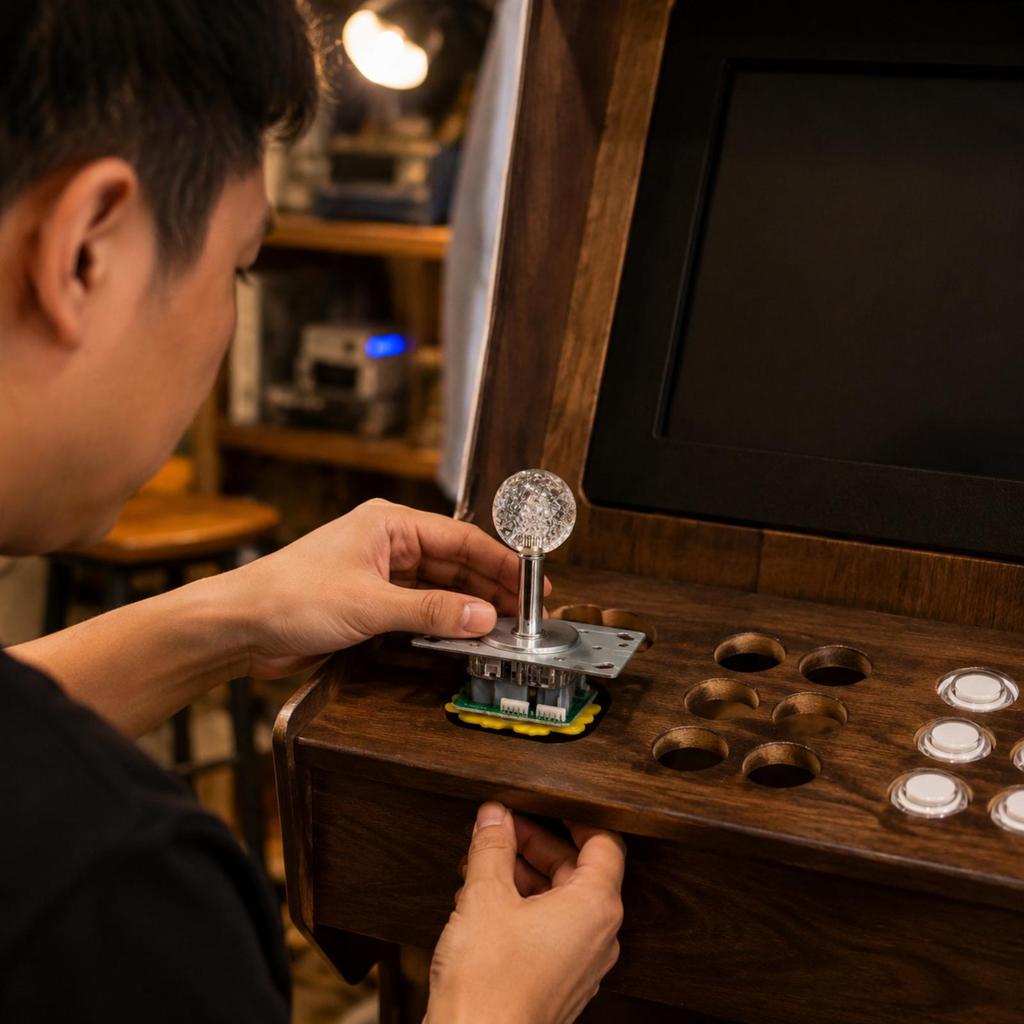 Firm Construction Ball-Top Arcade Joystick Accurate Game