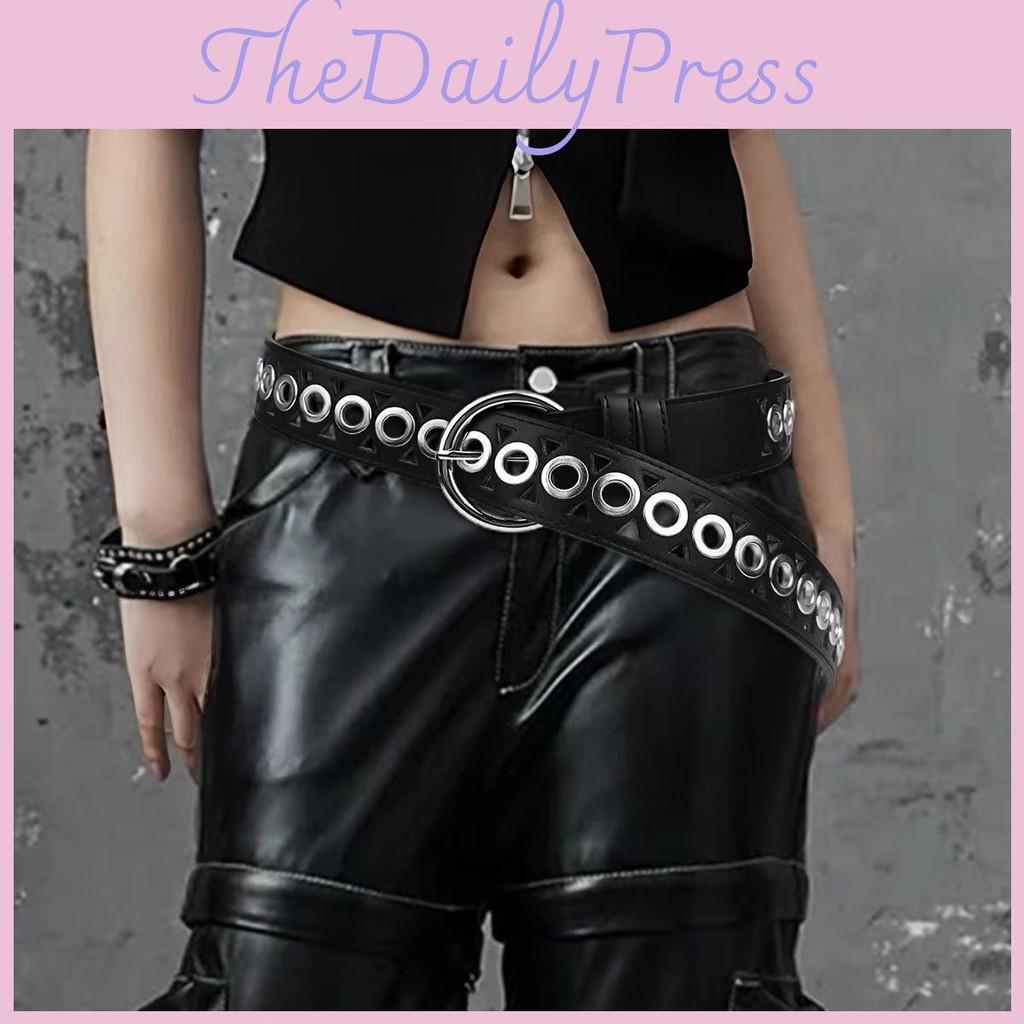 Retro Metal Inspired Buckle Belt With Hollow Out Design Fashionable Outfits
