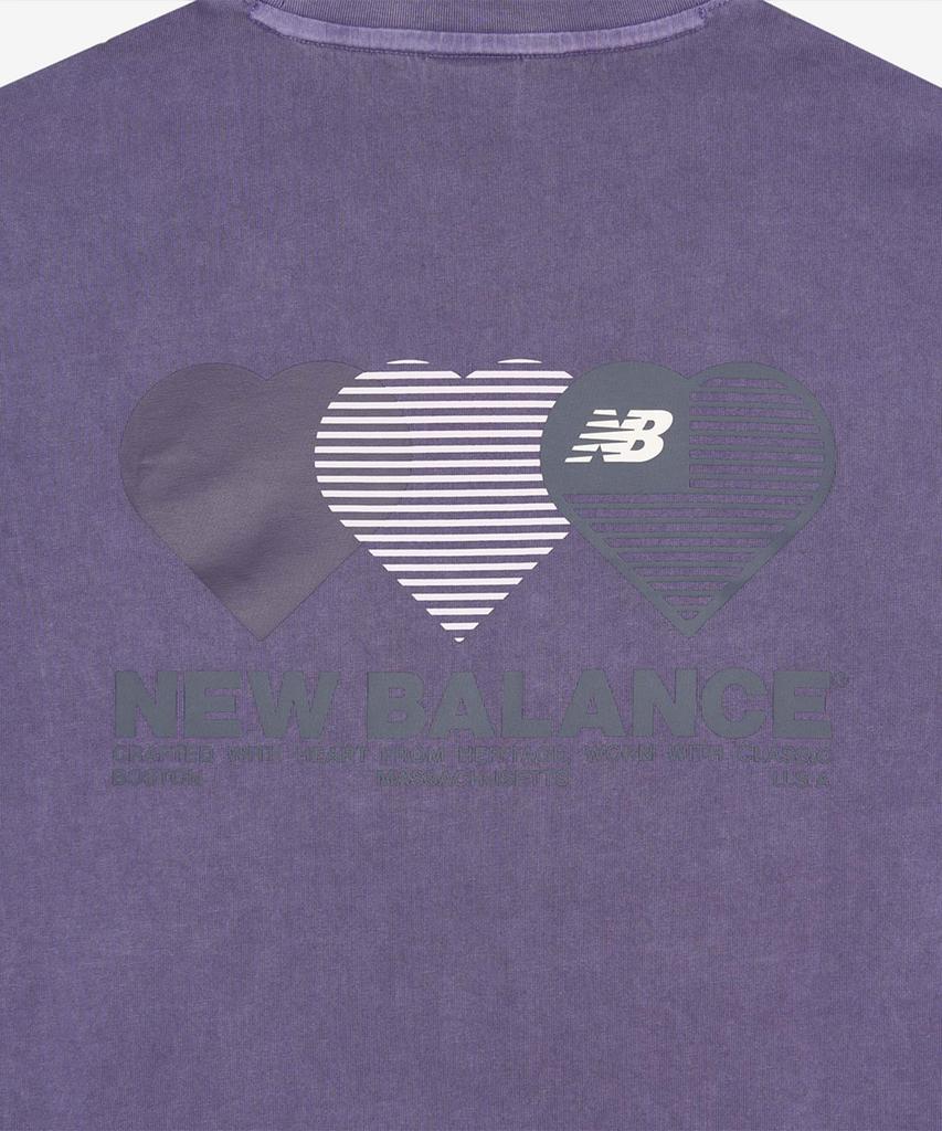 Nyuballanseu Nbneg2A073 / Uni Nb Heart Graphic Short Sleeve Tee (Dark Purple)