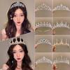 Brilliant Rhinestone Princess Crown Hair Accessories High End Adult Ceremony Birthday Headband Girls Exquisite Headband