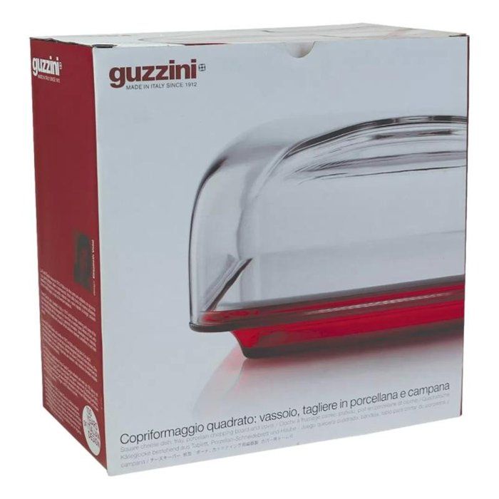 Cloche à fromage - guzzini - bolli - incolore - 25.5x25.5x11.5 cm - design elisabeth vidal