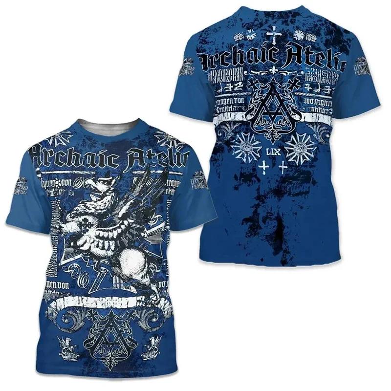 

Модні зображення хрестиків для чоловічих футболок. Тенденції. Цифровий друк. Повсякденні топи з круглим вирізом і короткими рукавами. 6XL червоний