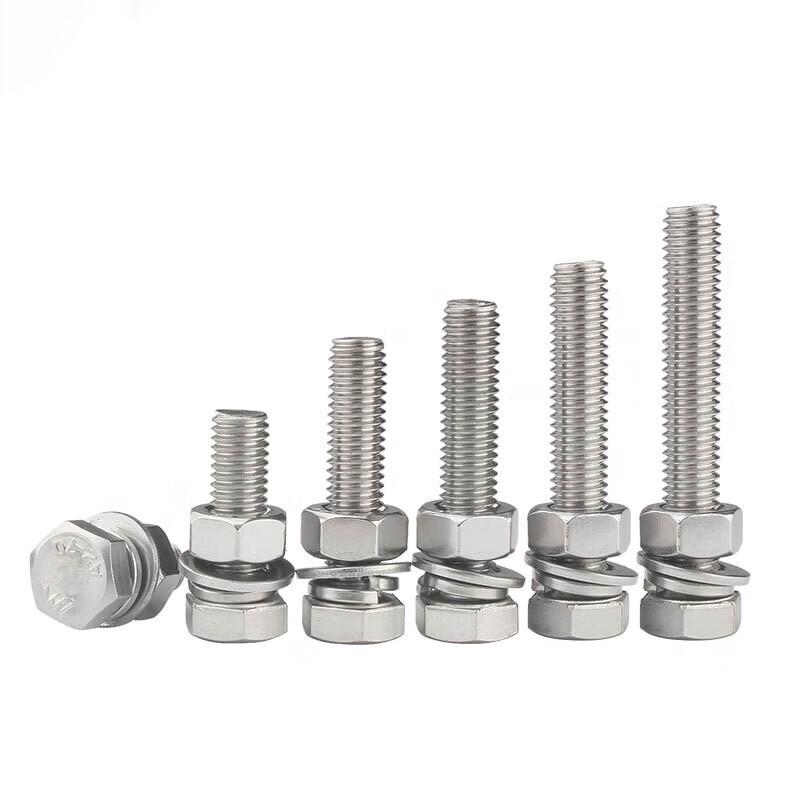 Lijiu Hong Hex Head Bolt, Nut, Flat & Spring Washer Set