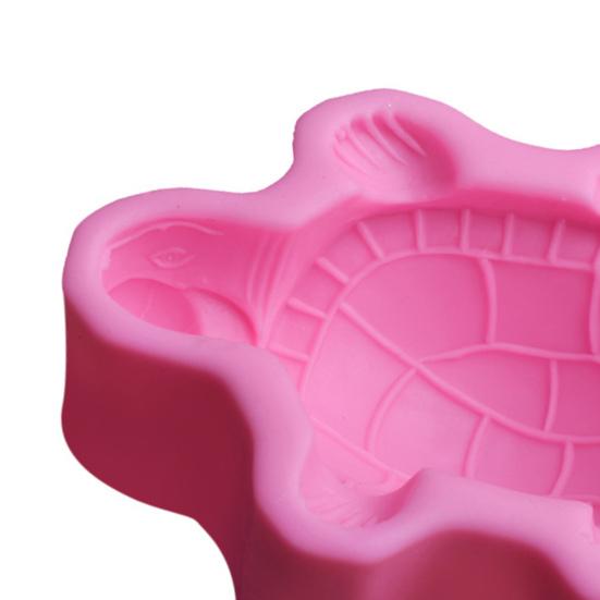 3Pcs Turtle Mold Easy Demoulding Flexible Silicone Baking Mold Exquisite Workmanship Soap Mold for Home