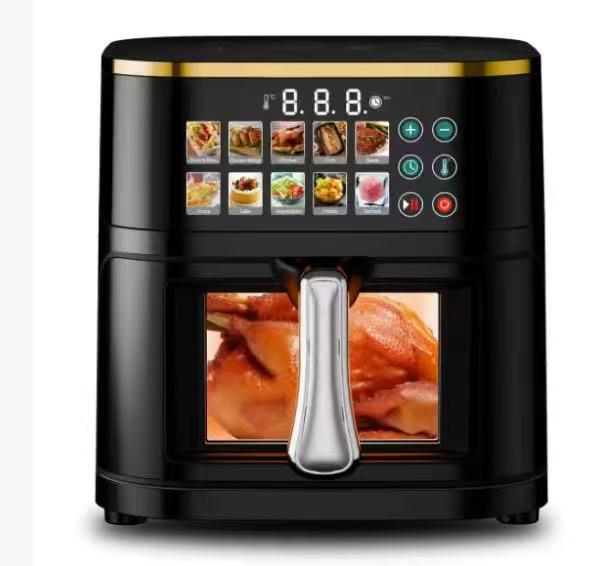 Smart Stainless Steel Electric Air Fryer Oven – Large Capacity for Automatic Baking