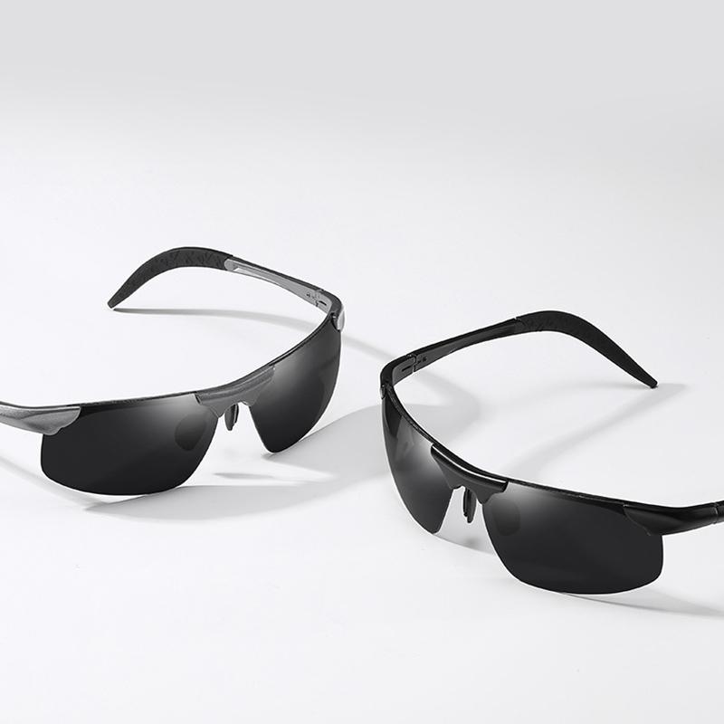 Non-polarized Men Photochromic Sunglasses Fashion Square Day Night Driving Chameleon Glasses